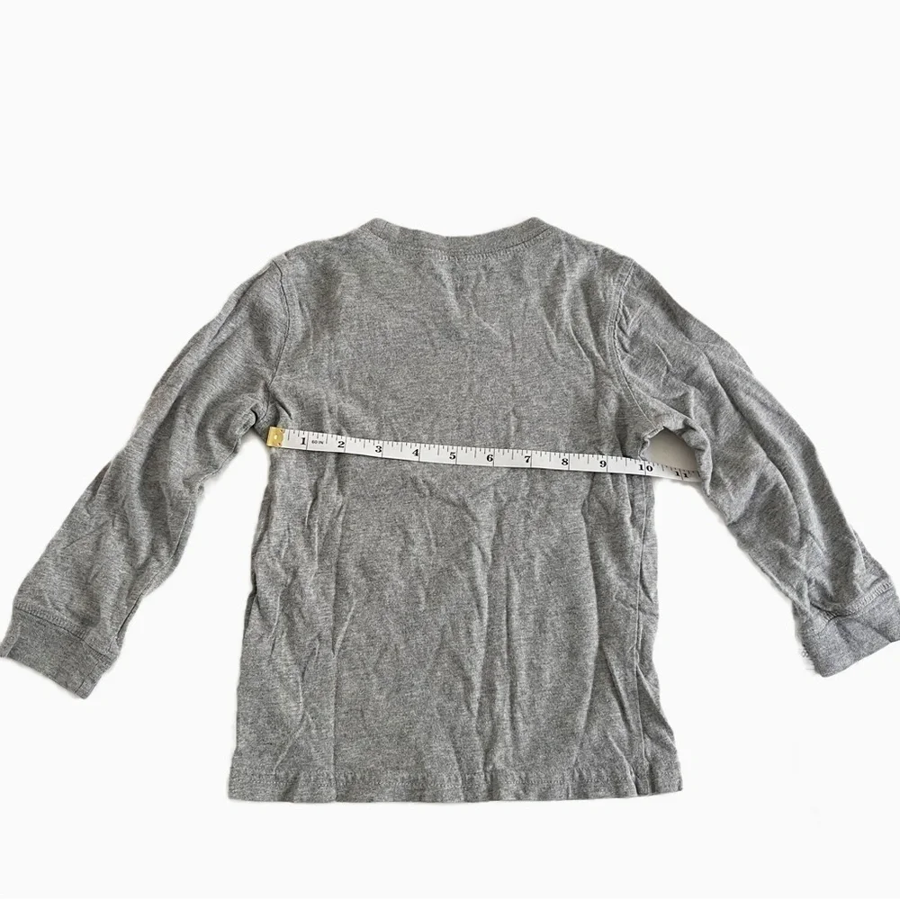 CARTER’S Boy’s Gray Graphic Long Sleeve Tee - 3T